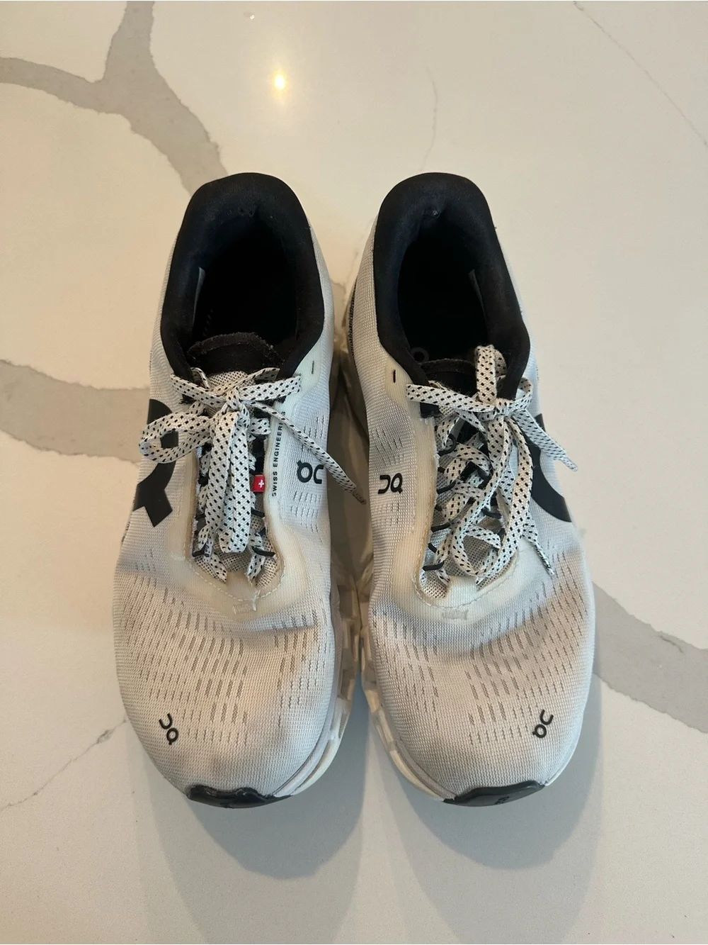 On cloudmonster Running women’s White and Black Athletic Running Shoes